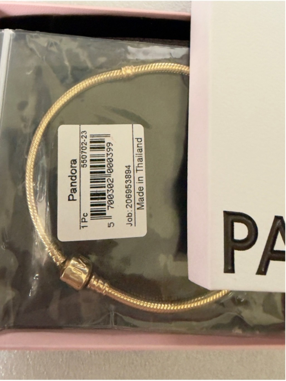 ❗️NEW❗️100% Authentic PANDORA Moments Snake Bracelet 14k Yellow Gold 9.1 Inches
